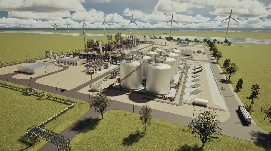 Recreación de la futura fábrica de SkyNRG.