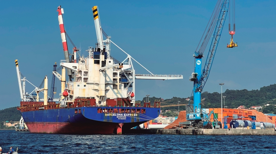 El Puerto de Marín crece cerca de un 9% en el tráfico de mercancías hasta agosto
