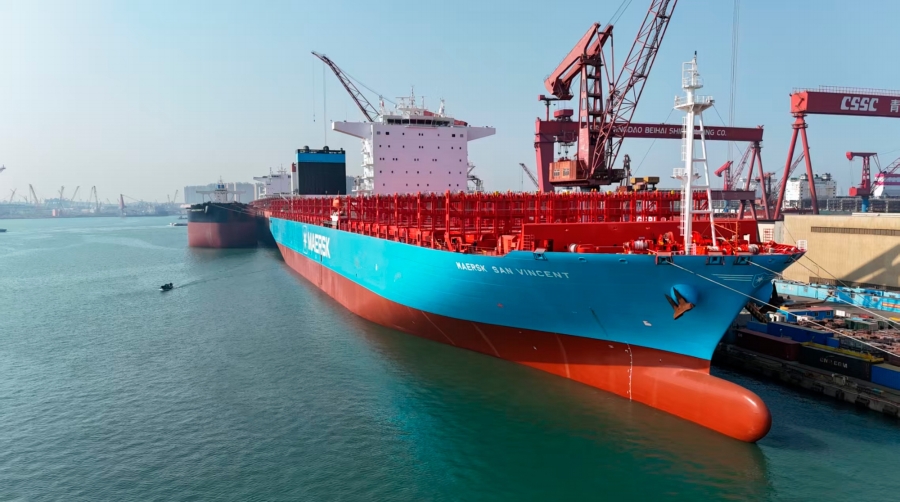 Maersk se ha fijado el objetivo de una reducción absoluta del 35% en sus emisiones de gases de efecto invernadero de alcance 1 para 2030 en comparación con el año de referencia 2022.
