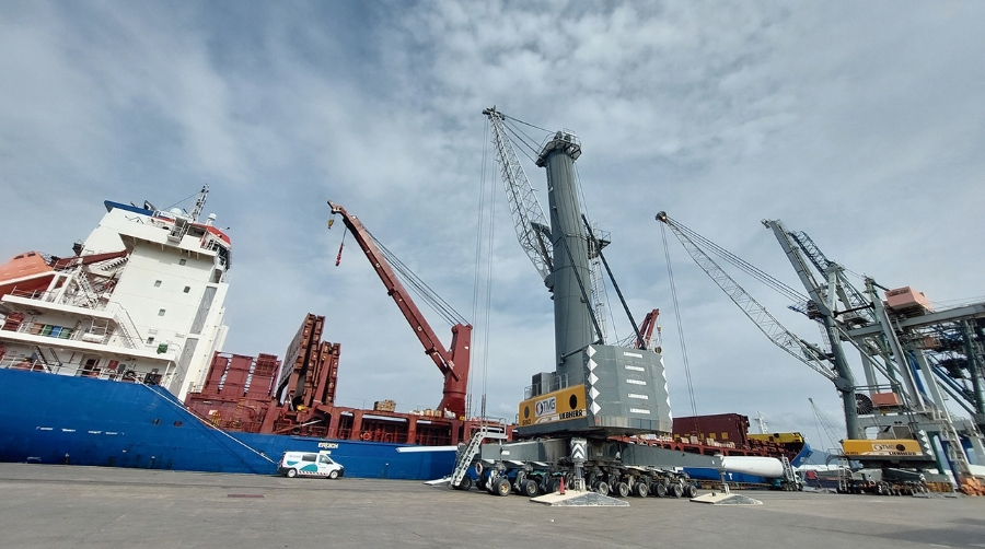 Crece la mercancía relacionada con las palas eólicas.