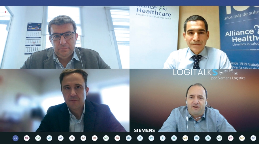 En el encuentro participaron Mart&iacute; Torra, director de Operaciones en Alliance Healthcare; Miguel Pazos, director del &Aacute;rea de Negocio Digital de Siemens Logistics; &Aacute;lex Espejo, consejero delegado de Logisber Forwarding; y Rub&eacute;n Orqu&iacute;n, director ejecutivo de Supply Chain and Logistics en Cofares.