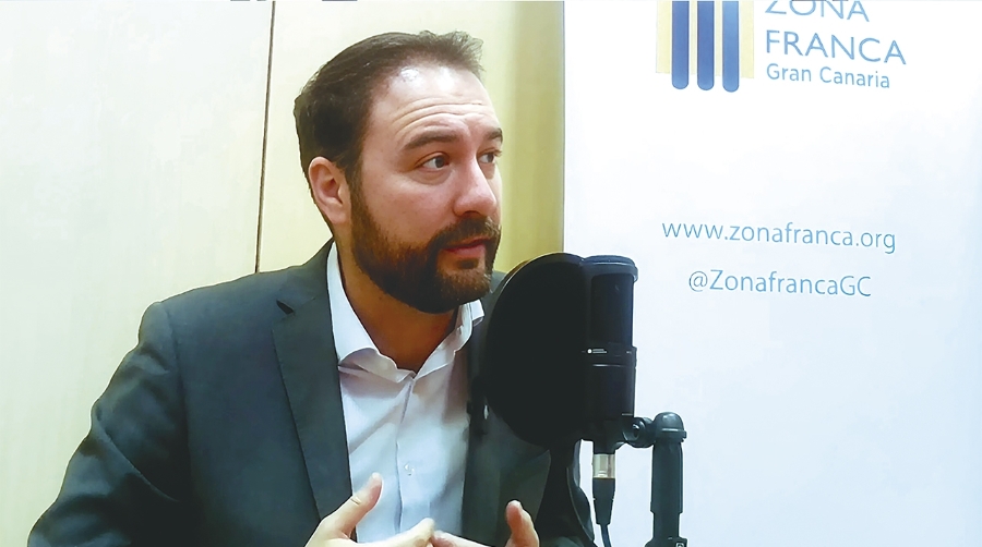 El delegado de la Zona Franca de Gran Canaria, Gabriel Corujo.