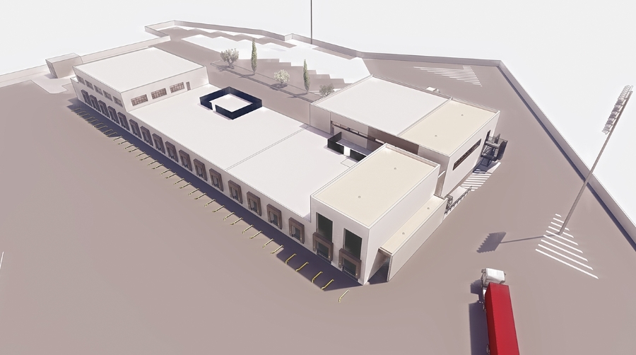 Recreación de la ampliación del PCF del Puerto de Valencia.