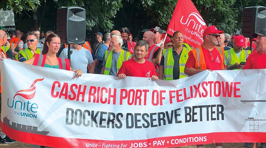 Los conflictos en Felixstowe y Liverpool ponen a prueba la capacidad logística de Reino Unido