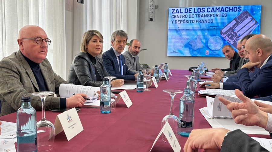 Un momento de la reunión del Consorcio del Centro de Transportes-Depósito Franco de Cartagena.