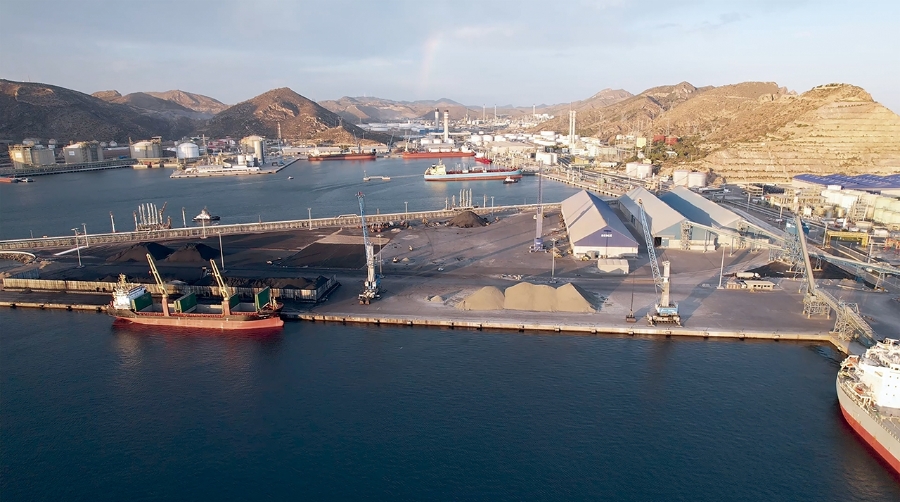 Los graneles sólidos impulsan el tráfico de Cartagena en el primer semestre