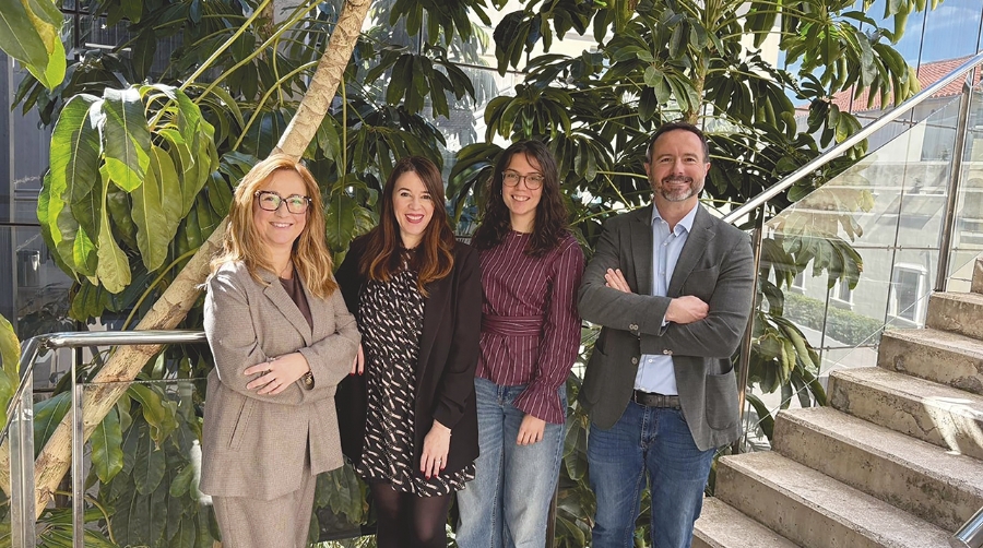 Miembros del equipo de la Fundación Valenciaport que participan en este proyecto (de izqda. a dcha.: Noemí Monterde, Carolina Navarro, Inés González y Jorge Marcos).