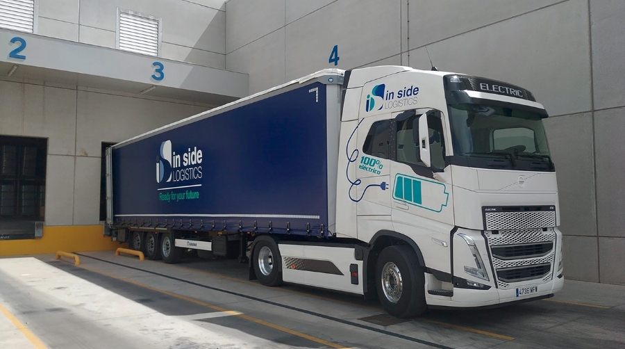 Uno de los camiones eléctricos de In Side Logistics.