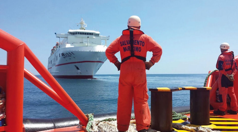 Un simulacro de incendio en un crucero moviliza m&aacute;s de 500 personas en Valencia