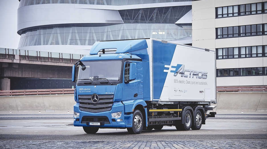 El nuevo eActros dispone de una autonom&iacute;a de 200 kil&oacute;metros.
