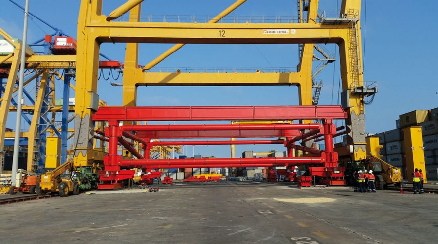 Paceco realiza el recrecido de tres gr&uacute;as&nbsp;de Noatum Container Terminal Valencia