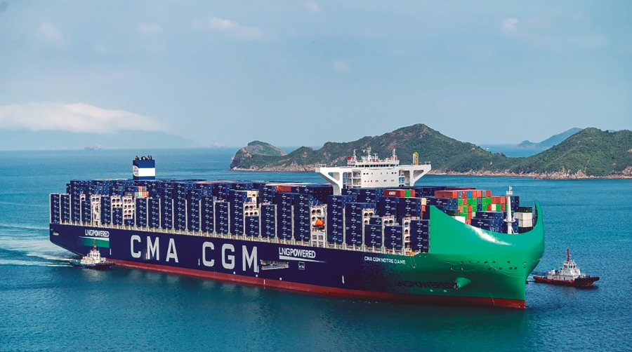 CMA CGM impulsa sus resultados con un 6% más de carga marítima y el crecimiento de la logística