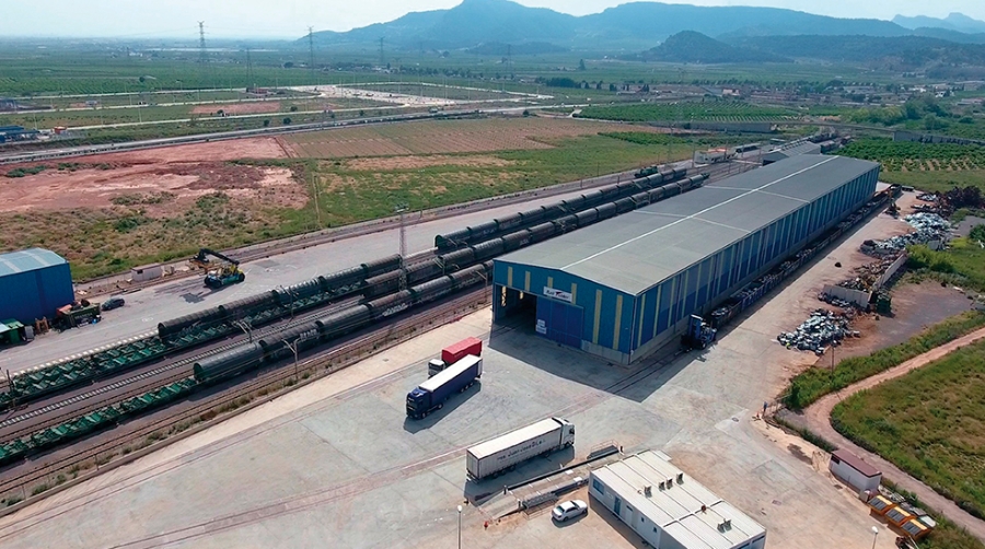 Railsider Mediterr&aacute;neo cuenta con una destacada terminal ferroviaria en Sagunto.