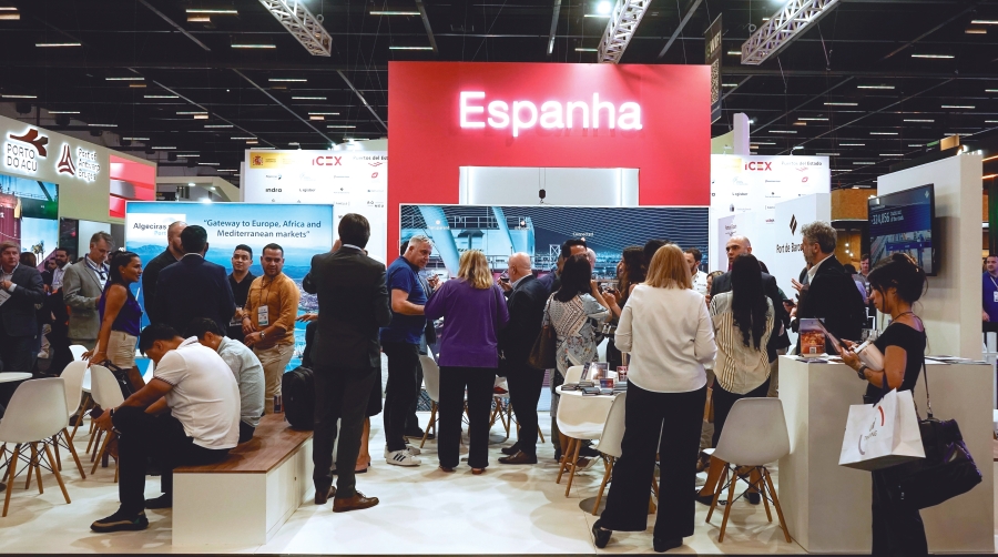 Brasil, principal socio comercial marítimo de España en Latinoamérica, representa el 46 % del volumen total de mercancías movidas con esta región.