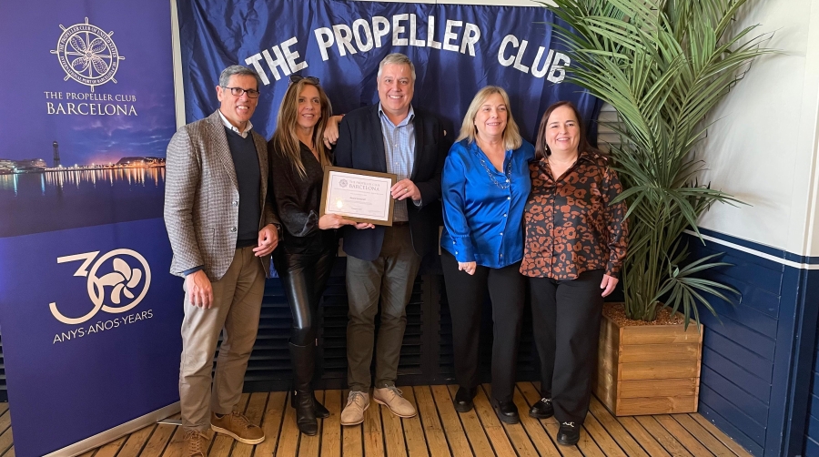 Ricard Cantarell, Jefe de Operaciones en E2E Logistics, ha sido presentado como nuevo socio de Propeller Barcelona en el almuerzo-coloquio del Club de febrero. Foto C.C.