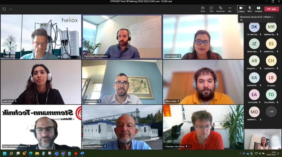 La reunión de arranque del proyecto HYPOBATT (Hyper powered vessel battery charging system) se celebró ayer en formato virtual.