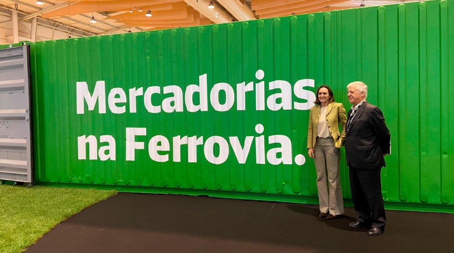 Idoia Galindo, CEO de Transfesa Logistics; y Carlos Vasconcelos, presidente de Medway.
