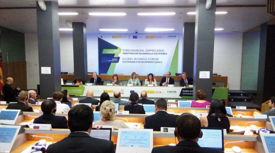 El certificado OEA se presenta en el Foro Mundial Empresarial sobre Objetivos de Desarrollo Sostenible