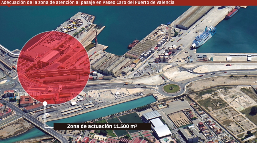 Valenciaport inicia el proceso para mejorar la zona de atención al pasaje en el Puerto de Valencia