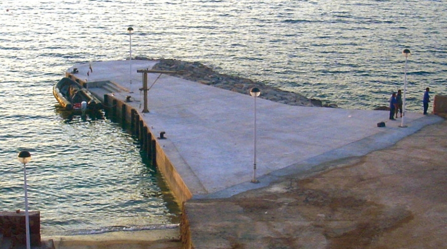 La AP de Melilla finaliza las obras del embarcadero del Puerto de Chafarinas