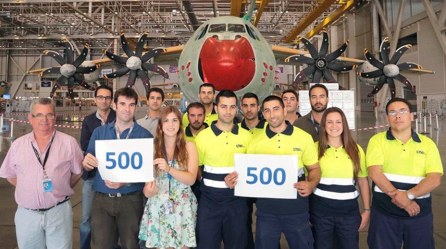 Airbus y LTK cumplen 500 sin incidentes en la planta de San Pablo