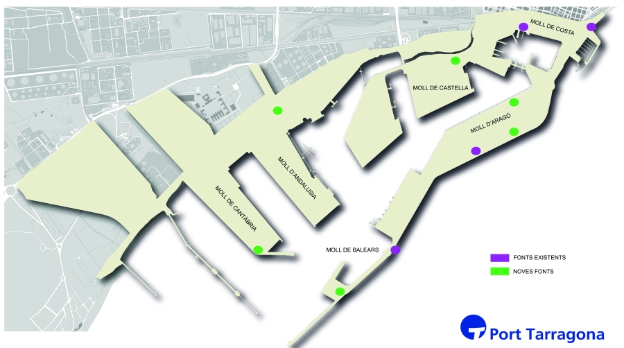 Nuevos puntos de hidratación para mejorar la seguridad laboral en Port Tarragona