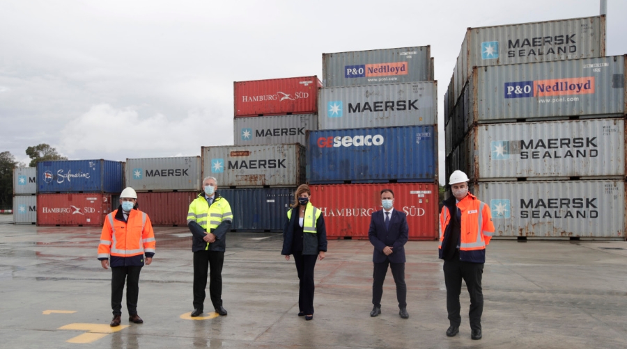 El Muelle Sur del Puerto de Huelva ampl&iacute;a su capacidad para contenedores