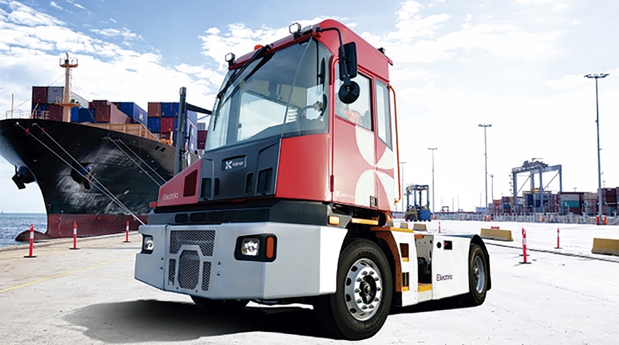 La Kalmar TT7 EV cuenta con el chasis rediseñado de la serie TT7.