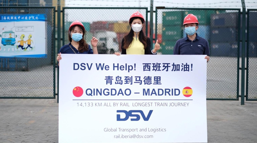 Un tren de mercanc&iacute;as operado por DSV bate el r&eacute;cord de distancia recorrida