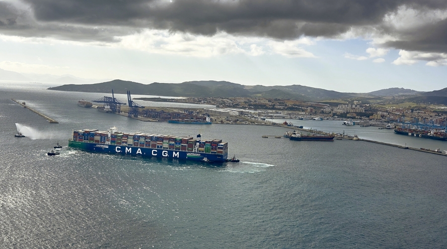 El tráfico de contenedores en el Puerto de Algeciras se resintió en enero, con un descenso del 5%.