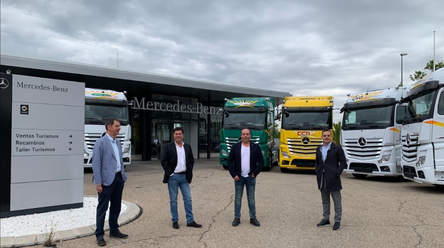 Grupo Bail&oacute;n ampl&iacute;a su flota con ocho Mercedes-Benz Actros