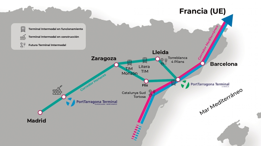 La Terminal de Marchamalo permitirá a Port Tarragona diversificar sus tráficos ferroviarios