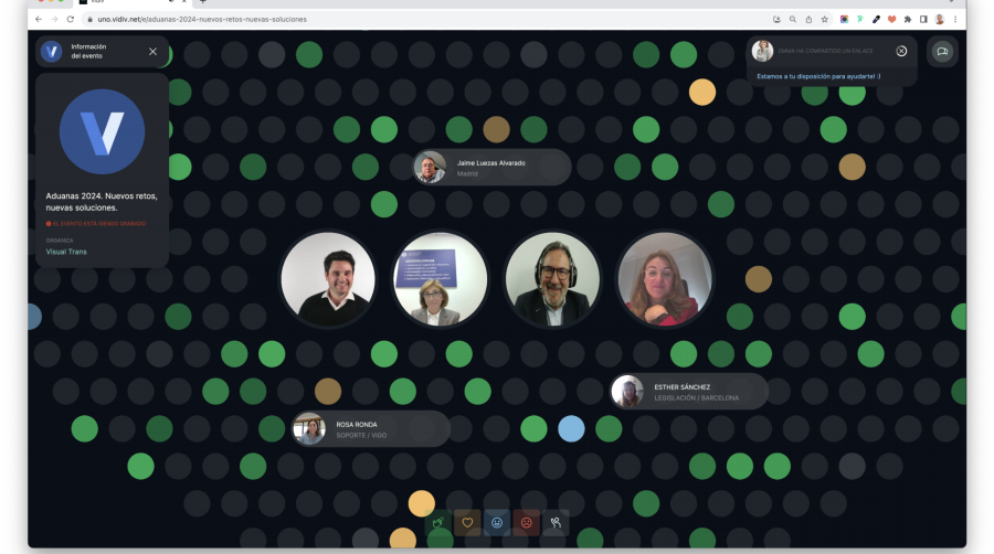 Visual Trans congregó a más de 500 profesionales del sector aduanero en un webinar .