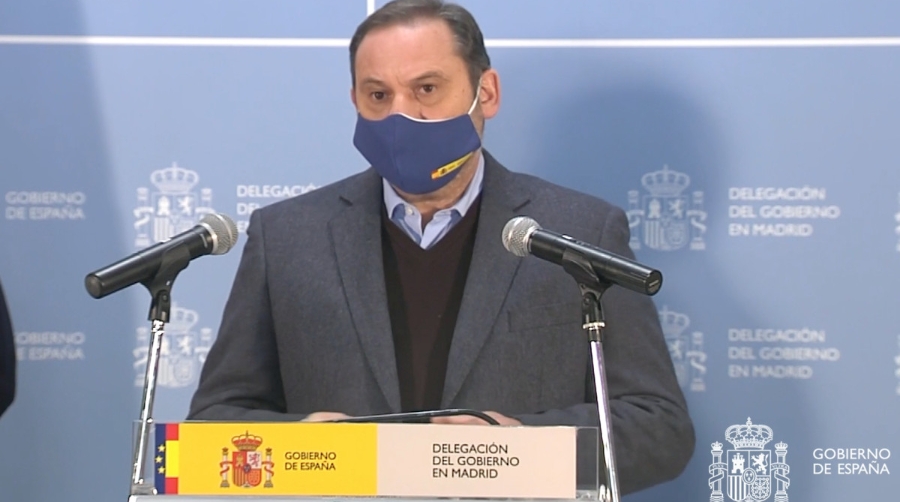 Grande-Marlaska: &quot;Los transportistas han sido embolsados en &aacute;reas seguras y asistidas&quot;