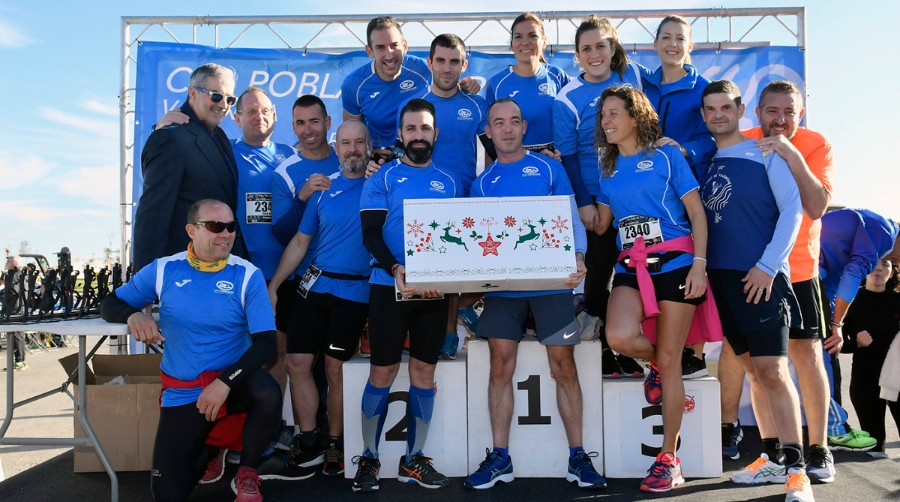 La comunidad portuaria participa cada a&ntilde;o en el Pas Ras. En la imagen, un momento de la edici&oacute;n de 2019.