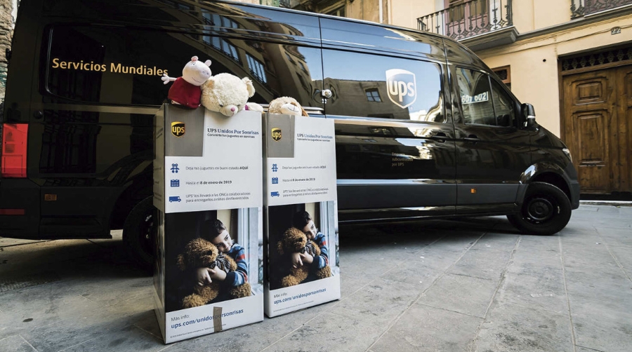 UPS Espa&ntilde;a recoge un n&uacute;mero r&eacute;cord de juguetes durante su campa&ntilde;a solidaria anual