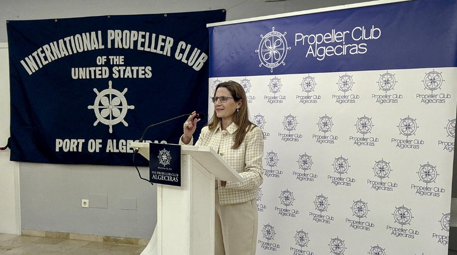 Pilar Jurado también abordó la situación de la Aduana del Puerto de Algeciras.