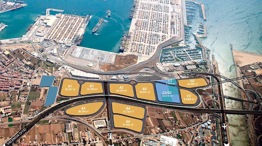 SEPES es propietaria de dos parcelas en la ZAL Puerto de Valencia, concretamente de la A4 y B4.