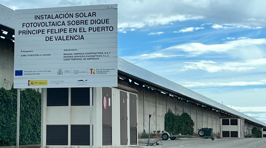 La puesta en marcha en enero de las instalaciones solares en los puertos de València y Gandia ha supuesto una disminución de 106,78 toneladas de CO2 a la atmósfera hasta el mes de julio.
