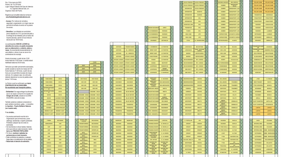 Descarga aquí el plano de ubicación de la Fiesta de la Logística de Valencia