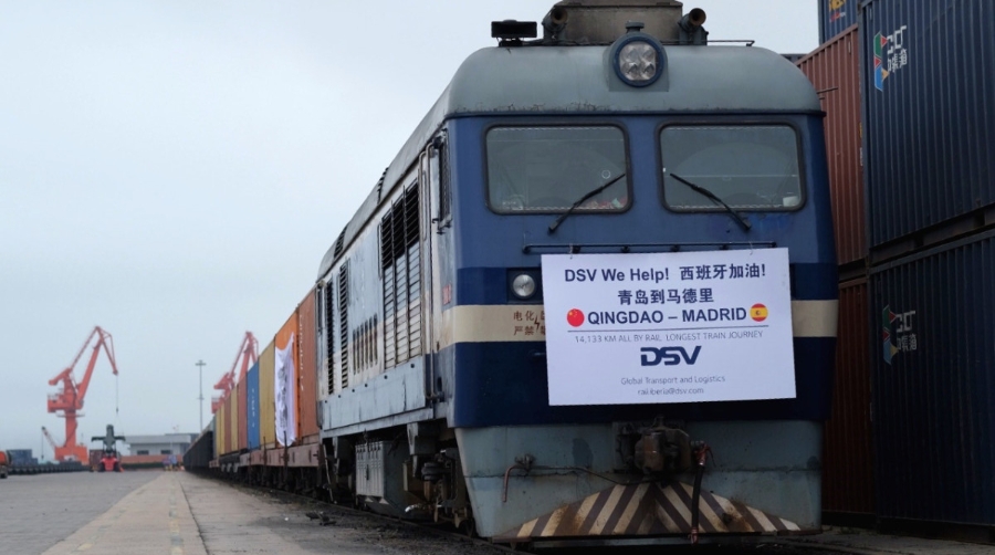 Un tren de mercanc&iacute;as operado por DSV bate el r&eacute;cord de distancia recorrida