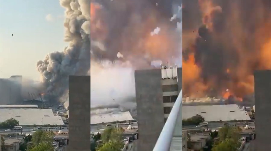 Im&aacute;genes de las explosiones.