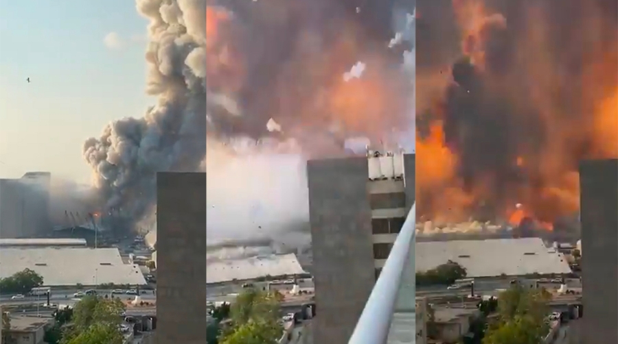 Im&aacute;genes de las explosiones producidas ayer.