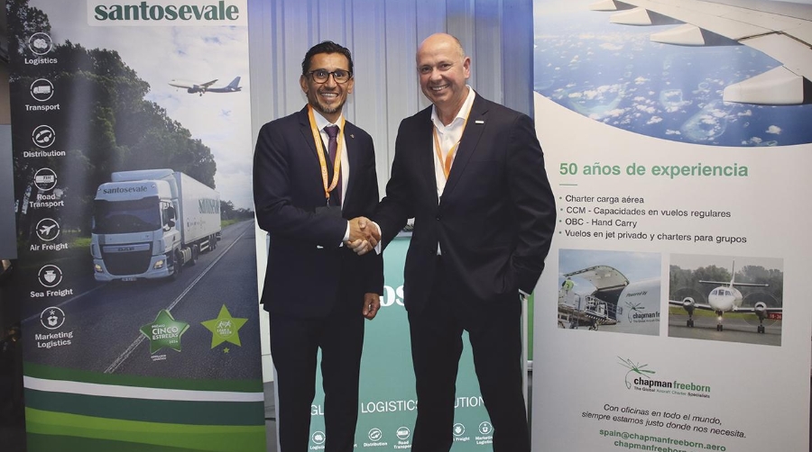 Héctor Romero, director General de Chapman Freeborn Iberia junto a Joaquim Vale, director del Grupo Santos e Vale.