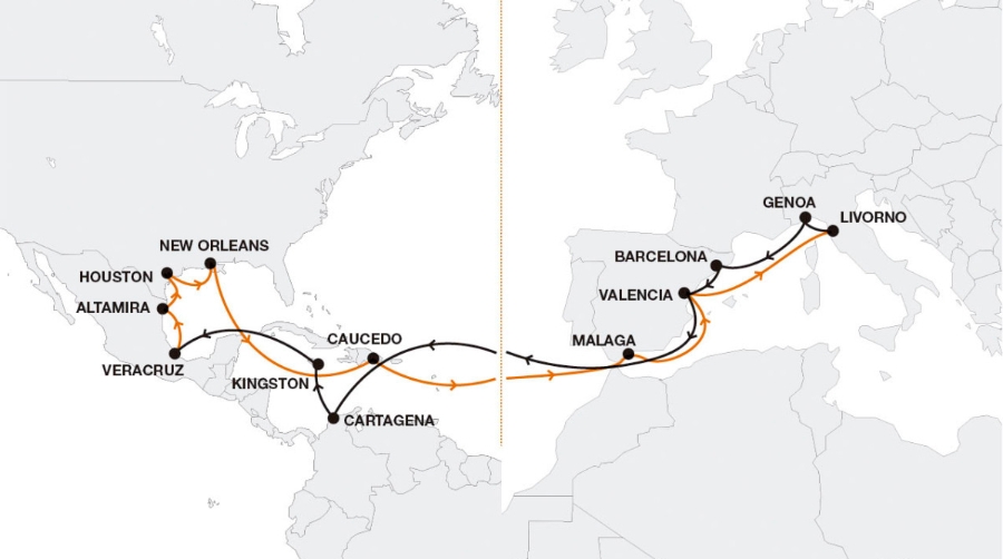 Hapag Lloyd incluye al puerto de M&aacute;laga en su servicio Mediterranean Gulf Express