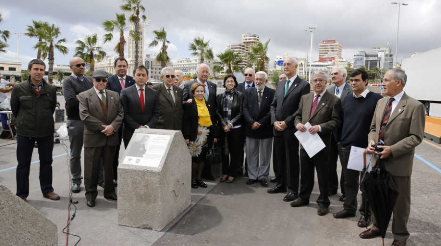 Inaugurado el Paseo de Visitantes Ilustres del puerto de Tenerife