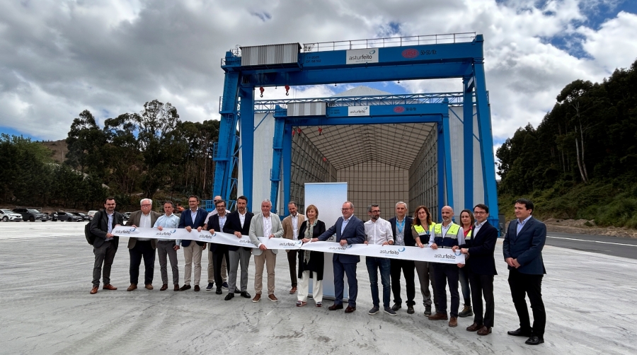Asturfeito culmina su nueva planta en el Puerto de Avilés y reclama más suelo industrial