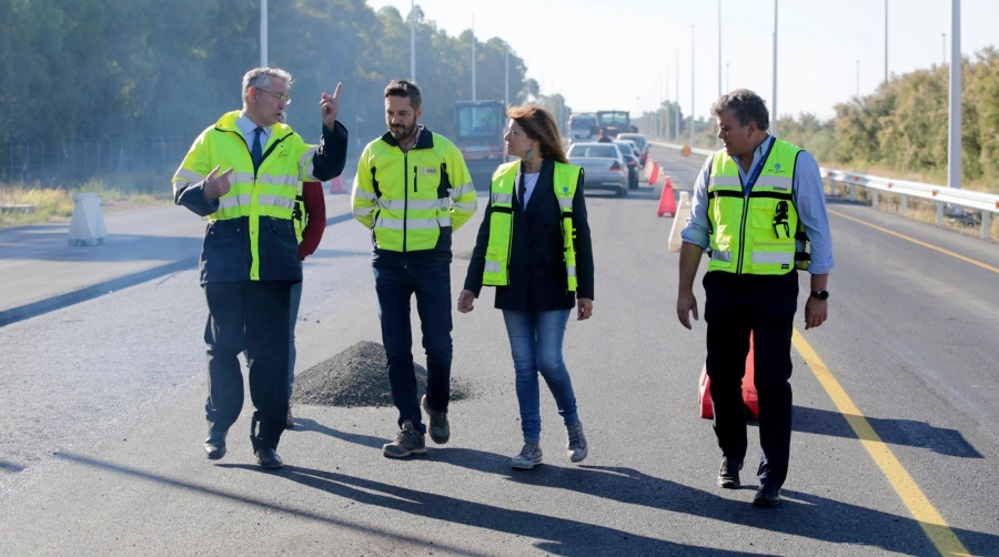 Puerto de Huelva finalizará este mes las obras de adecuación del acceso al Muelle Sur