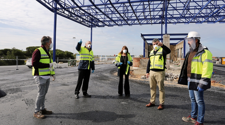 Est&aacute; previsto que las obras de reordenaci&oacute;n de los accesos al Muelle Sur del Puerto de Huelva terminen este verano.