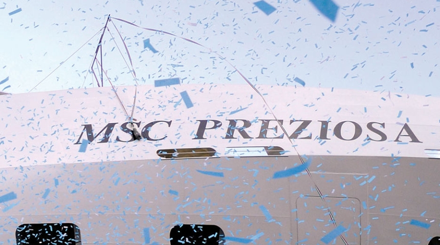 Los astilleros STX France de Saint Nazaire entregan a MSC Cruceros la nueva unidad &quot;MSC Preziosa&quot;